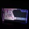 Water block + backplate Phanteks Glacier G40 acrilico rame nero trasparente