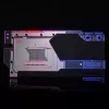 Water block + backplate Phanteks Glacier G40 acrilico rame nero trasparente