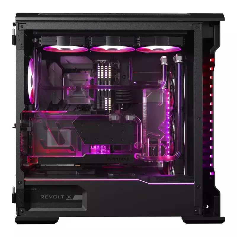 Water block + backplate Phanteks Glacier G40 acrilico rame nero trasparente