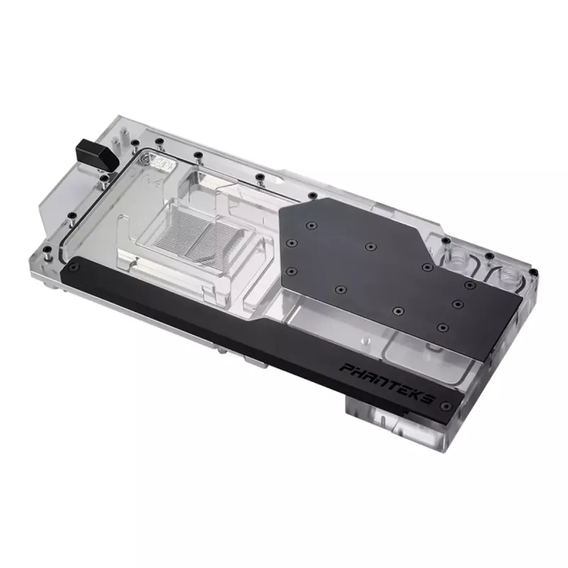 Water block + backplate Phanteks Glacier G40 acrilico rame nero trasparente