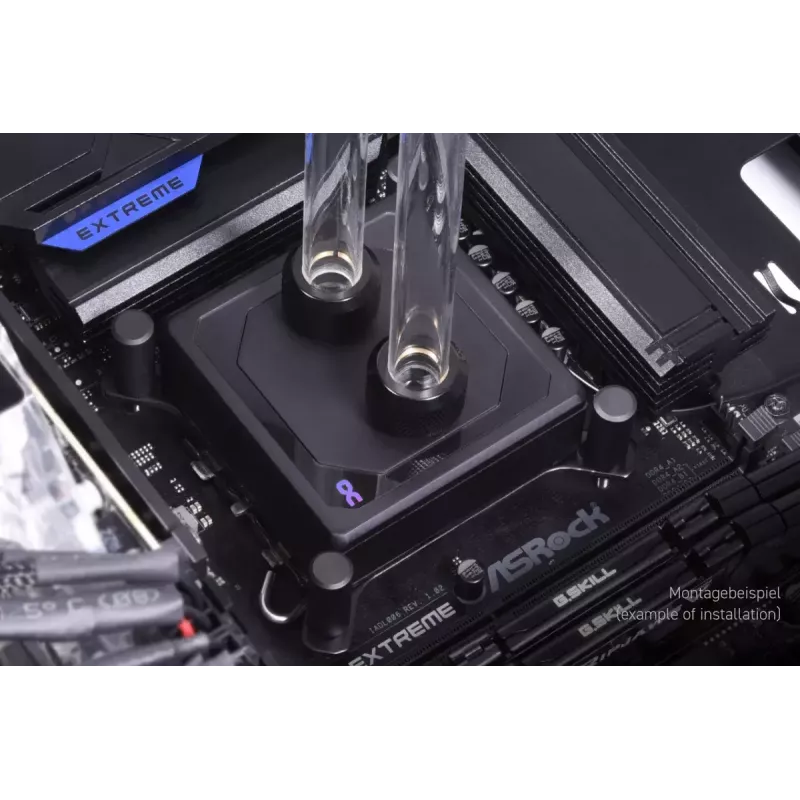 Water block Alphacool 13082 ottone rame nero 70mm
