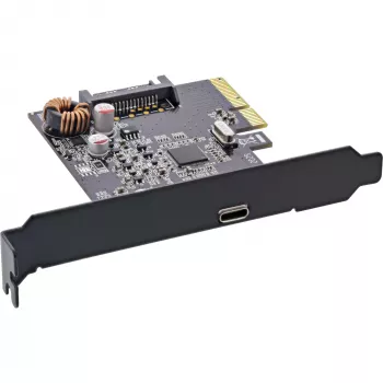 Scheda di interfaccia InLine 76660F, PCIe x4, USB 3.2 Gen 2x2 (20 Gb/s), 1x USB-C, low profile