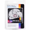 Dissipatore ad aria Silverstone FW124 per case PC, nero, bianco