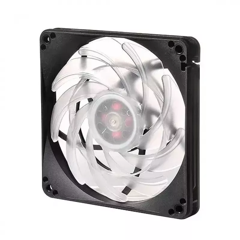 Dissipatore ad aria Silverstone FW124 per case PC, nero, bianco