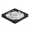 Dissipatore ad aria Silverstone FW124 per case PC, nero, bianco