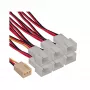 Cavo adattatore ventola InLine a Y 3 poli Molex connettore femmina / 6x 3 poli Molex connettore maschio