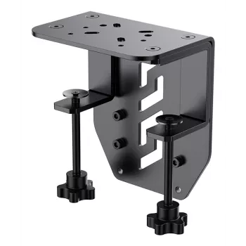Morsetto da tavolo Moza Racing Flight Base, morsetto da tavolo Flight Base, nero, acciaio, AB9 FFB Base, 145 mm, 102 mm
