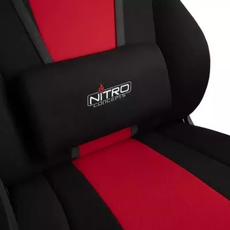 Sedia imbottita Nitro Concepts E250 nero rosso regolabile in altezza