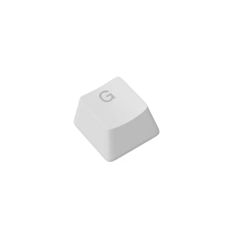 Tasti per tastiera Triton Glorious Doubleshot Keycaps V2 — ABS, bianco, compatibili con GMMK