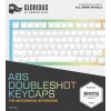 Tasti per tastiera Triton Glorious Doubleshot Keycaps V2 — ABS, bianco, compatibili con GMMK