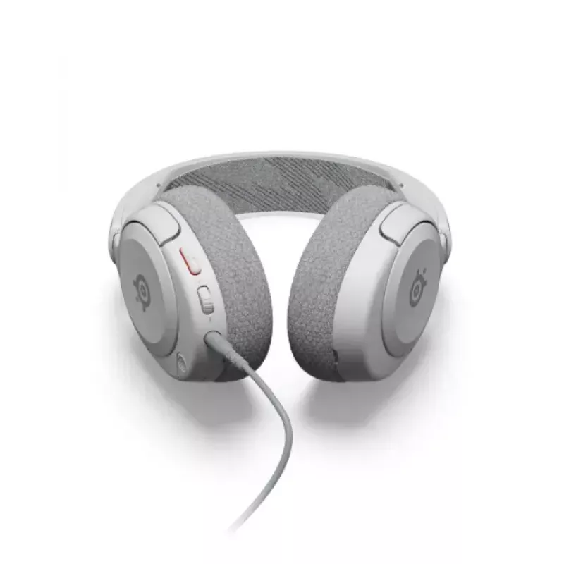 SteelSeries Arctis Nova 1 61607 cuffie gaming cablate, jack da 3,5 mm, microfono con asta, bianco