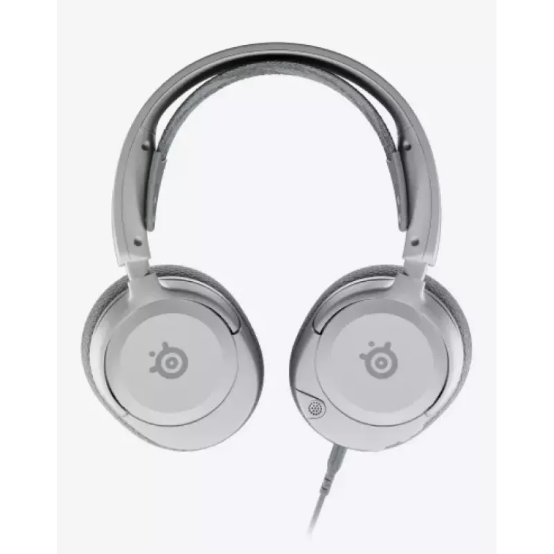 SteelSeries Arctis Nova 1 61607 cuffie gaming cablate, jack da 3,5 mm, microfono con asta, bianco