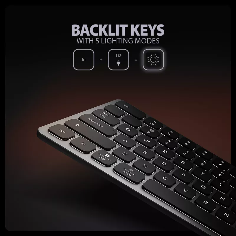 Axagon HMC-KB-US, hub USB 5Gbps con tastiera, HDMI 4K/60Hz, 3x USB-A, SD/mSD, audio, PD 100, layout US