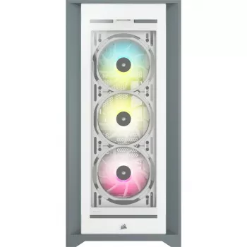 Case PC smart mid-tower ATX CORSAIR iCUE 5000X RGB - Tempered Glass - bianco
