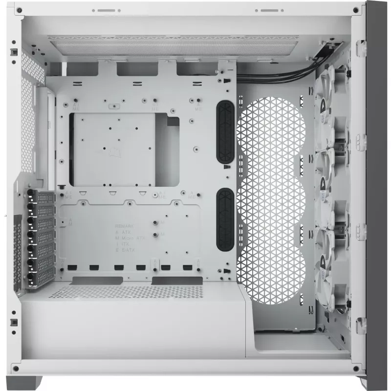 Case PC smart mid-tower ATX CORSAIR iCUE 5000X RGB - Tempered Glass - bianco