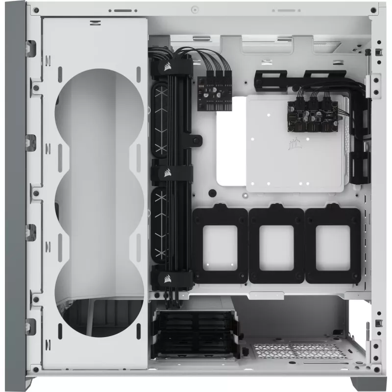 Case PC smart mid-tower ATX CORSAIR iCUE 5000X RGB - Tempered Glass - bianco