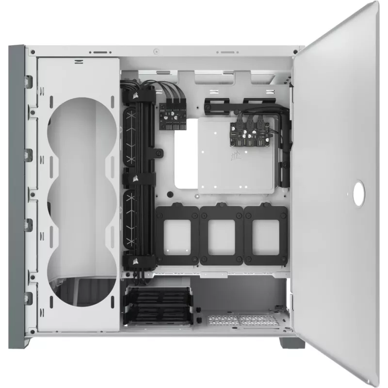 Case PC smart mid-tower ATX CORSAIR iCUE 5000X RGB - Tempered Glass - bianco