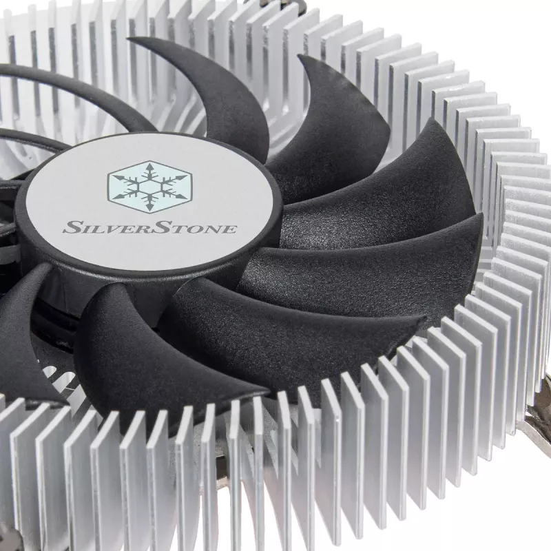 SilverStone SST-NT07-1700 dissipatore ad aria per CPU a basso profilo, 80 mm, 1500–3600 giri/min, nero