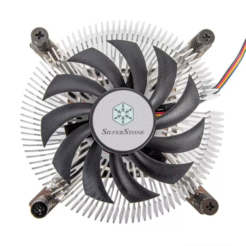 SilverStone SST-NT07-1700 dissipatore ad aria per CPU a basso profilo, 80 mm, 1500–3600 giri/min, nero