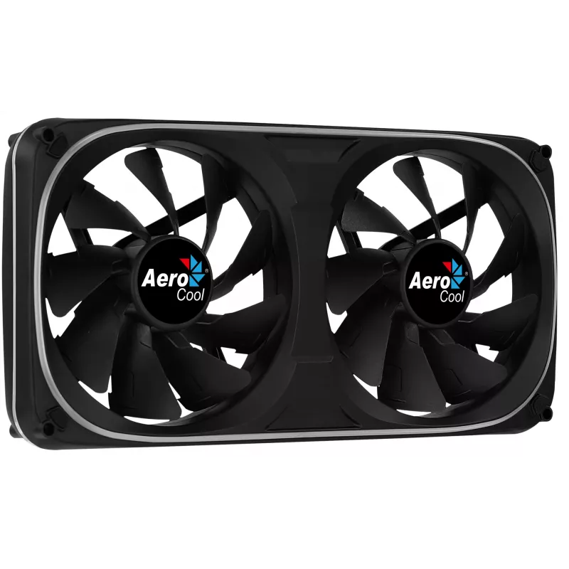 Ventola doppia Aerocool ASTRO24 PC 12cm ARGB LED supporto antivibrazione nero