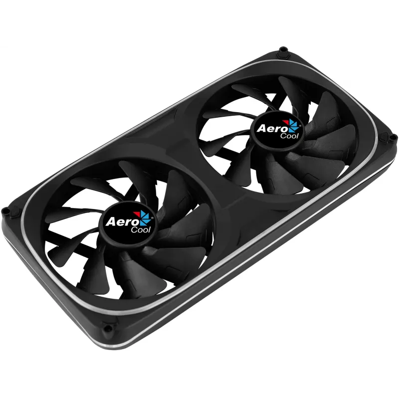 Ventola doppia Aerocool ASTRO24 PC 12cm ARGB LED supporto antivibrazione nero