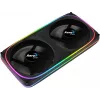 Ventola doppia Aerocool ASTRO24 PC 12cm ARGB LED supporto antivibrazione nero