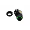 Connettore per raffreddamento a liquido CPU/GPU BitsPower BP-MBE90RML ottone adattatore girevole 90° filettatura 1/4 pollice nero