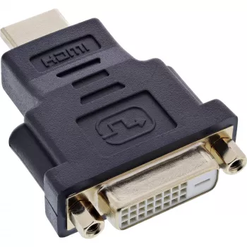 Adattatore InLine HDMI a DVI connettore maschio / 24+1 connettore femmina dorato, 4K2K