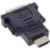 Adattatore InLine HDMI a DVI connettore maschio / 24+1 connettore femmina dorato, 4K2K