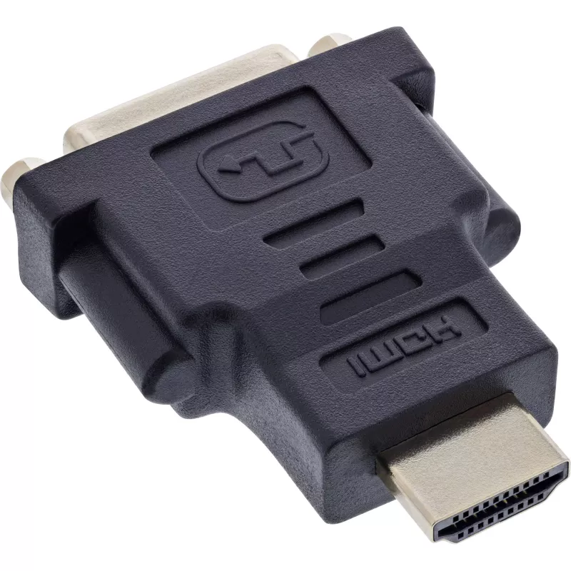 Adattatore InLine HDMI a DVI connettore maschio / 24+1 connettore femmina dorato, 4K2K