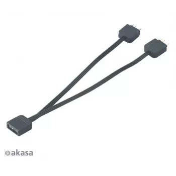 Cavo splitter LED RGB addressable Akasa AK-CBLD08-12BK
