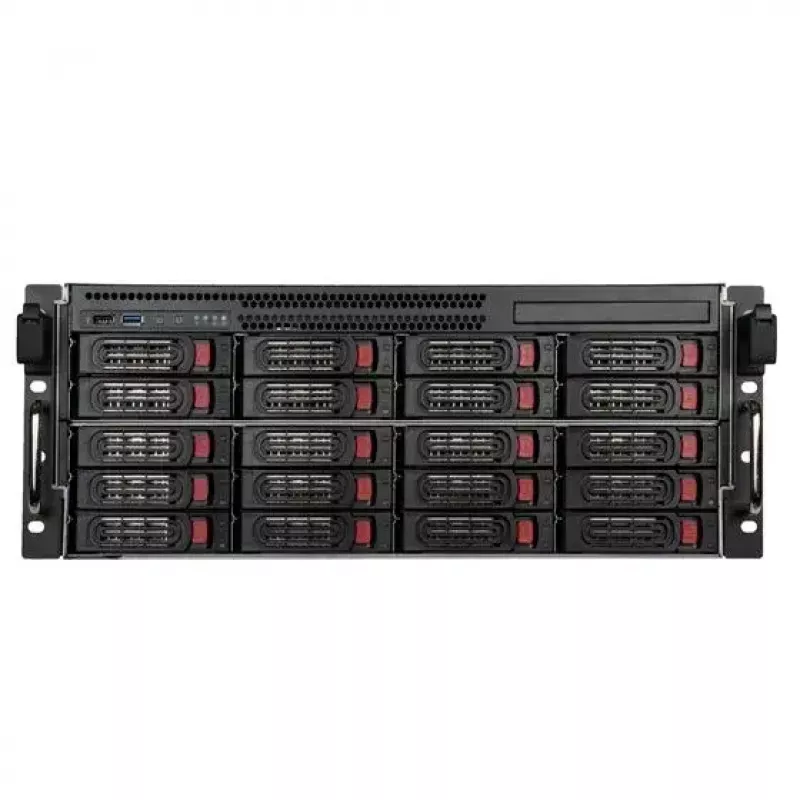 SilverStone SST-RM43-320-RS case server rack 4U, E-ATX / SSI EEB, 20x 3,5″ SATA/SAS Hot-Swap, nero