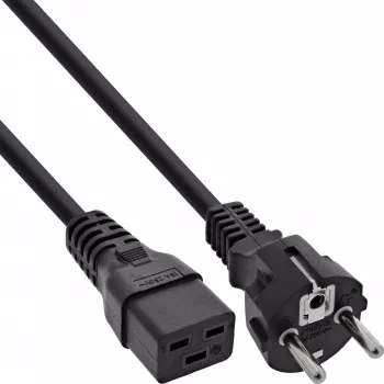Cavo di alimentazione InLine 16A CEE 7/7 dritto / IEC320/C19 2m