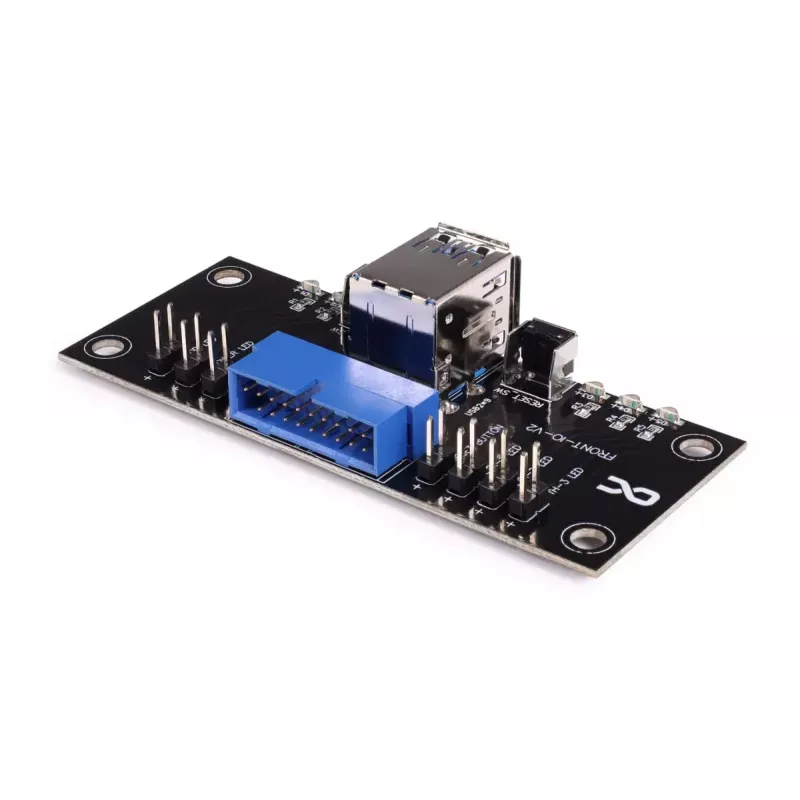 Alphacool ES pannello I/O frontale con USB 3.0 e set di cavi per case server (25057)