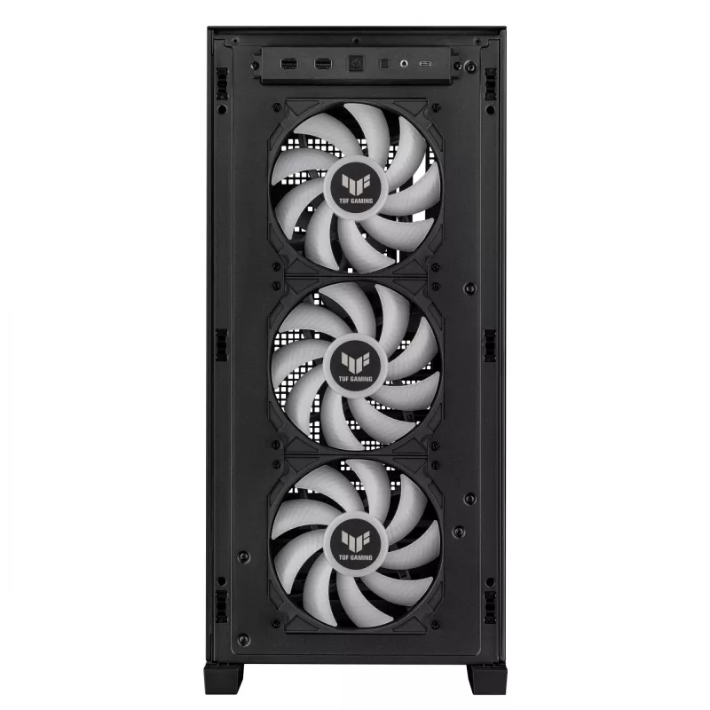 ASUS TUF Gaming GT302 ARGB 90DC00I0-B19000 case PC Midi Tower, E-ATX, vetro temperato, 4 ventole ARGB da 120 mm, nero