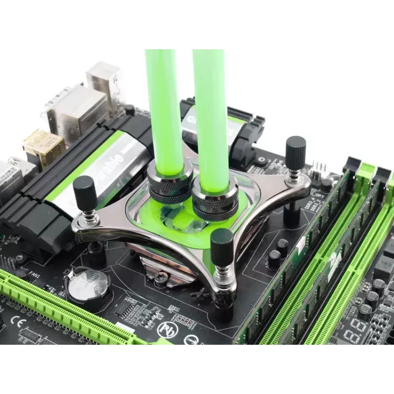 Liquido refrigerante XSPC EC6 — raffreddamento a liquido PC verde per sistemi di raffreddamento a liquido