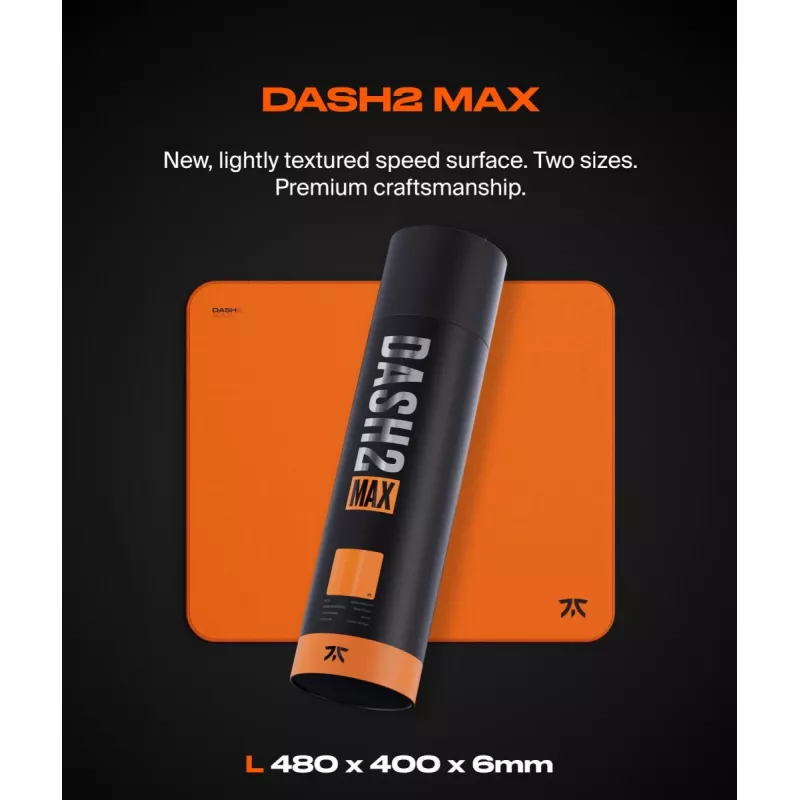 Tappetino mouse FNATIC - Dash V2 Max L - arancione tramonto