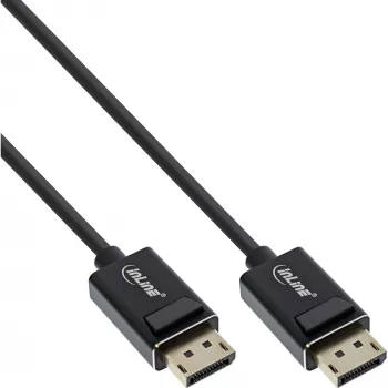Cavo InLine DisplayPort 2.0, 8K4K UHBR, nero, contatti placcati oro, 3m