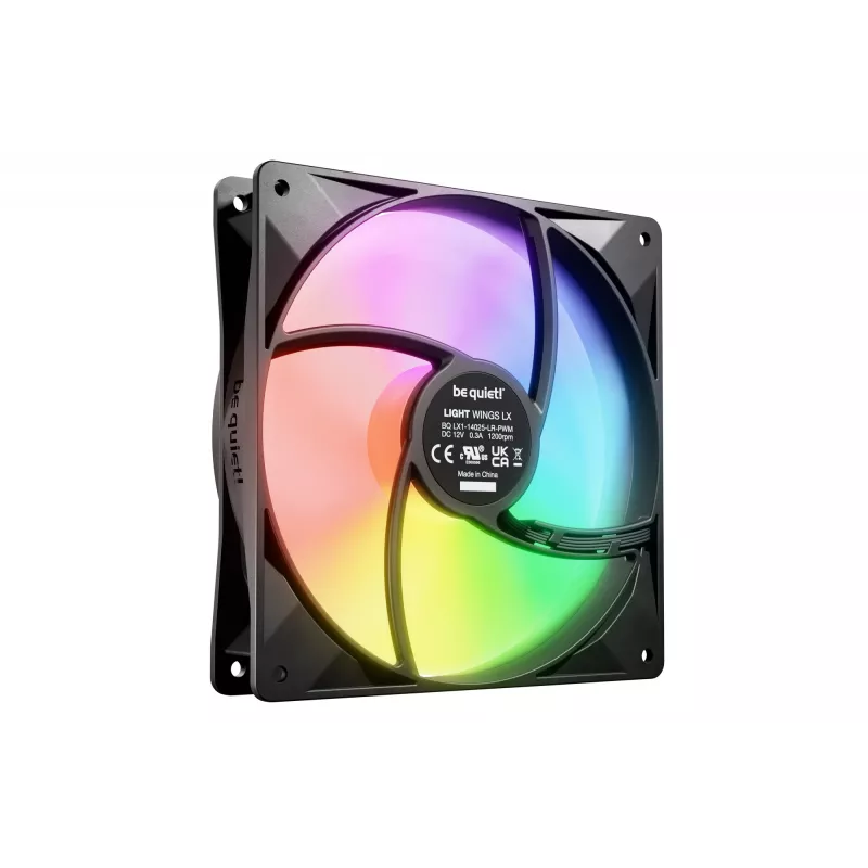 be quiet! LIGHT WINGS LX 140mm PWM Ventola case 14 cm Nero 1 pz.