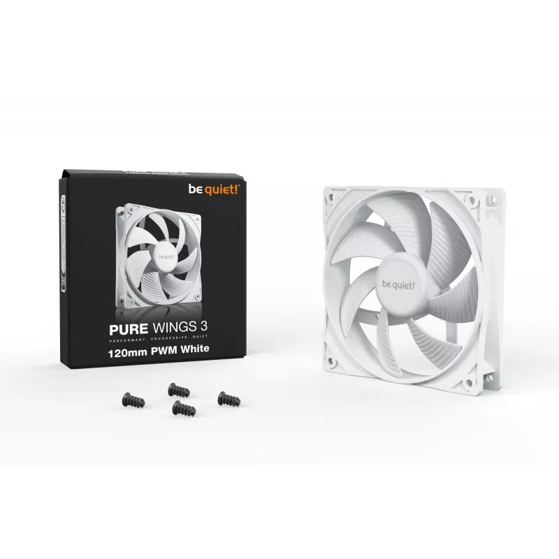 be quiet! Pure Wings 3 120mm PWM Bianco Ventola case PC 12 cm 1 pezzo