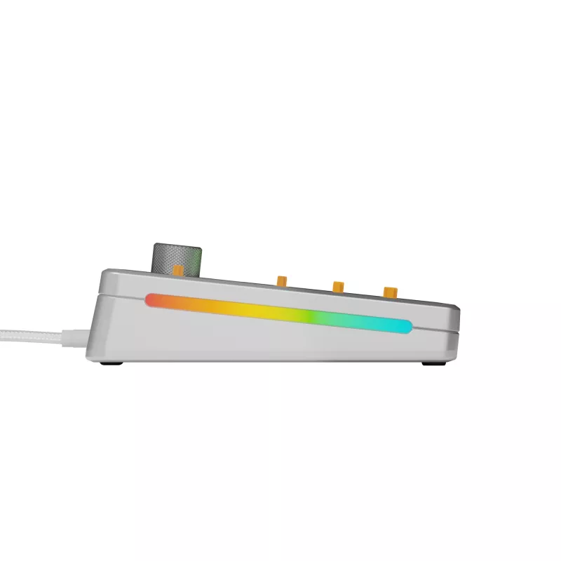 Tastiera meccanica GLORIOUS GMMK 3 PRO 65% Barebones cablata Argento — 65% USB RGB, cavo 2 m