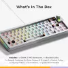 Tastiera meccanica GLORIOUS GMMK 3 PRO 65% Barebones cablata Argento — 65% USB RGB, cavo 2 m