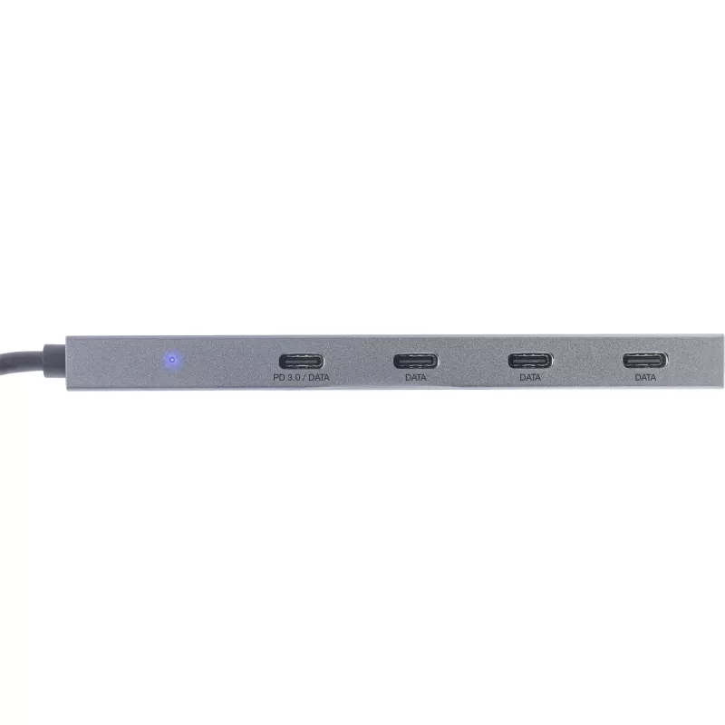 Hub USB 3.2 Gen.2 InLine (10 Gb/s), 4 porte USB-C, OTG, case in alluminio