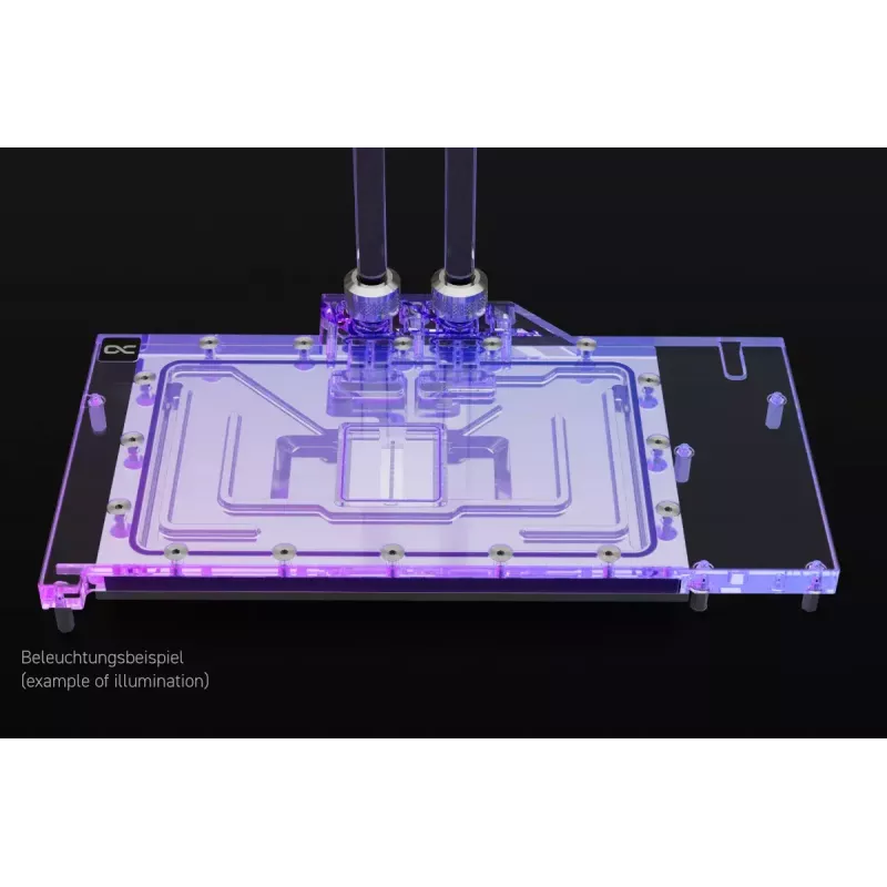 Water block + backplate Alphacool Eisblock Aurora acrilico alluminio rame trasparente