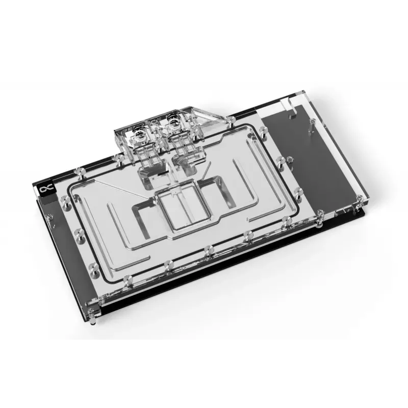 Water block + backplate Alphacool Eisblock Aurora acrilico alluminio rame trasparente
