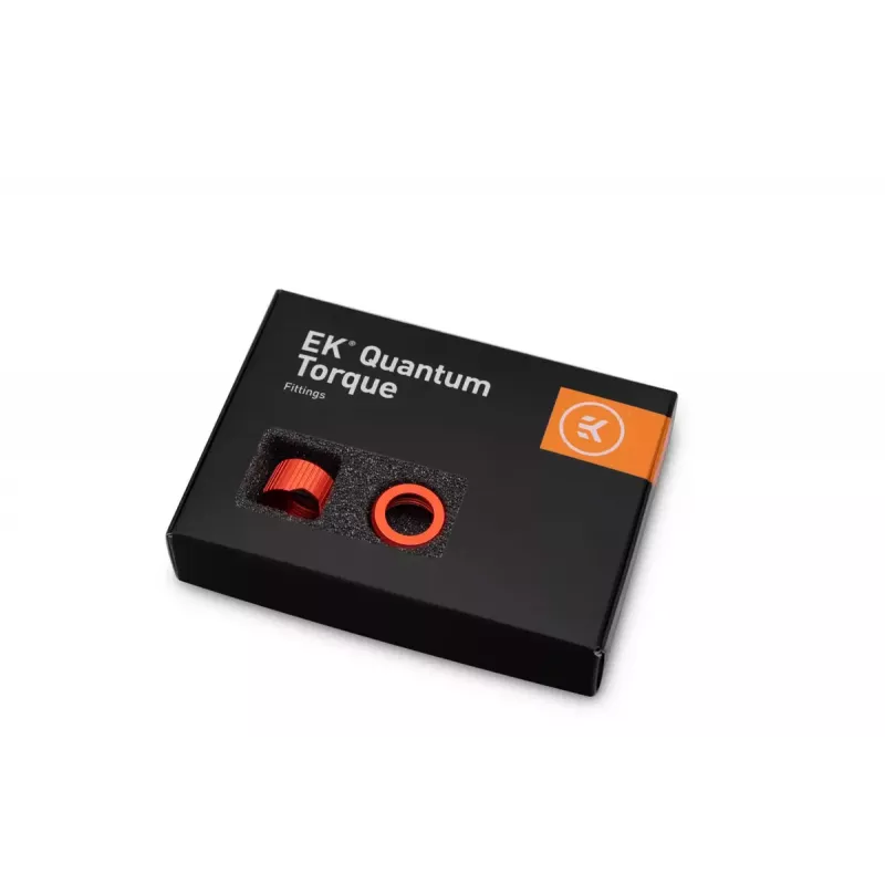 Anello di compressione EK Water Blocks alluminio rosso 6 pezzi