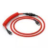Cavo USB a spirale GLORIOUS per GMMK Crimson Red — cavo tastiera rimovibile, design a spirale