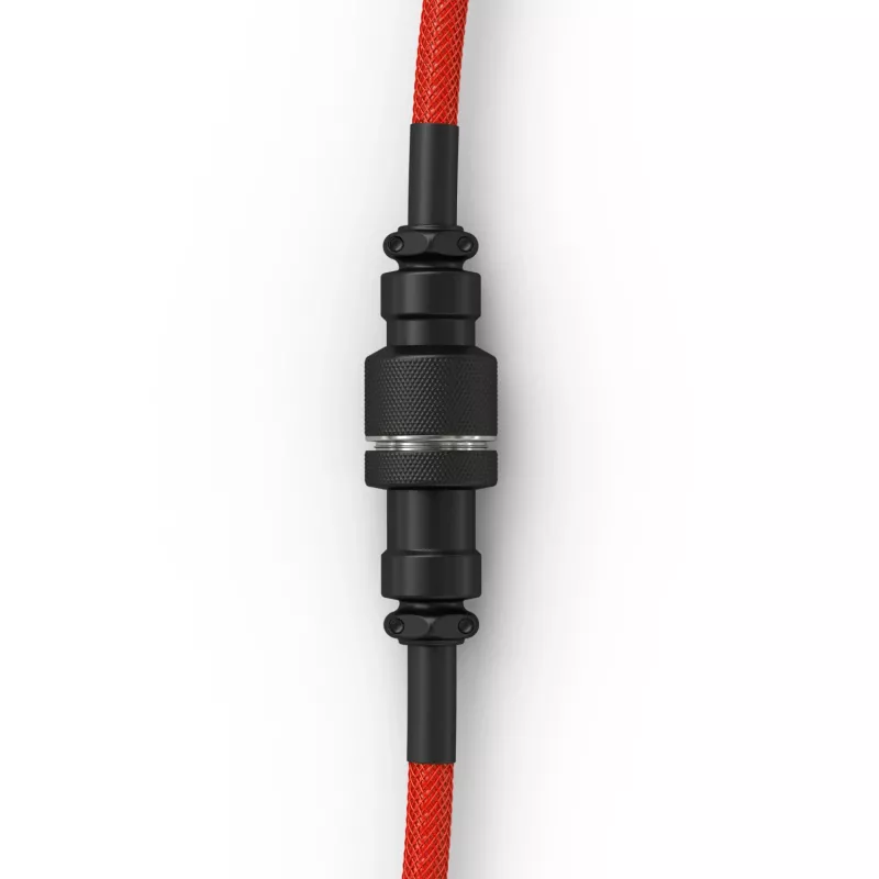 Cavo USB a spirale GLORIOUS per GMMK Crimson Red — cavo tastiera rimovibile, design a spirale
