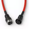 Cavo USB a spirale GLORIOUS per GMMK Crimson Red — cavo tastiera rimovibile, design a spirale