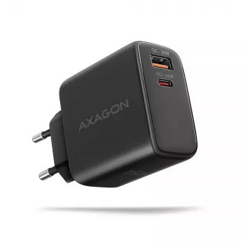 Caricabatterie Axagon ACU-PQ45 QC 3.0 4.0 AFC FCP PPS PD 45W nero